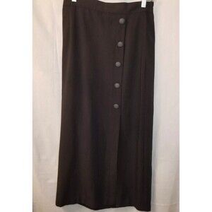 Vintage Bobbie Brooks Long Midi/Maxi Skirt Size 10 Black USA